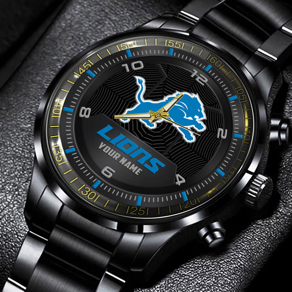 Detroit Lions Stainless Steel Watch - Famjoys Detroit Lions Stainless Steel Watch - Famjoys