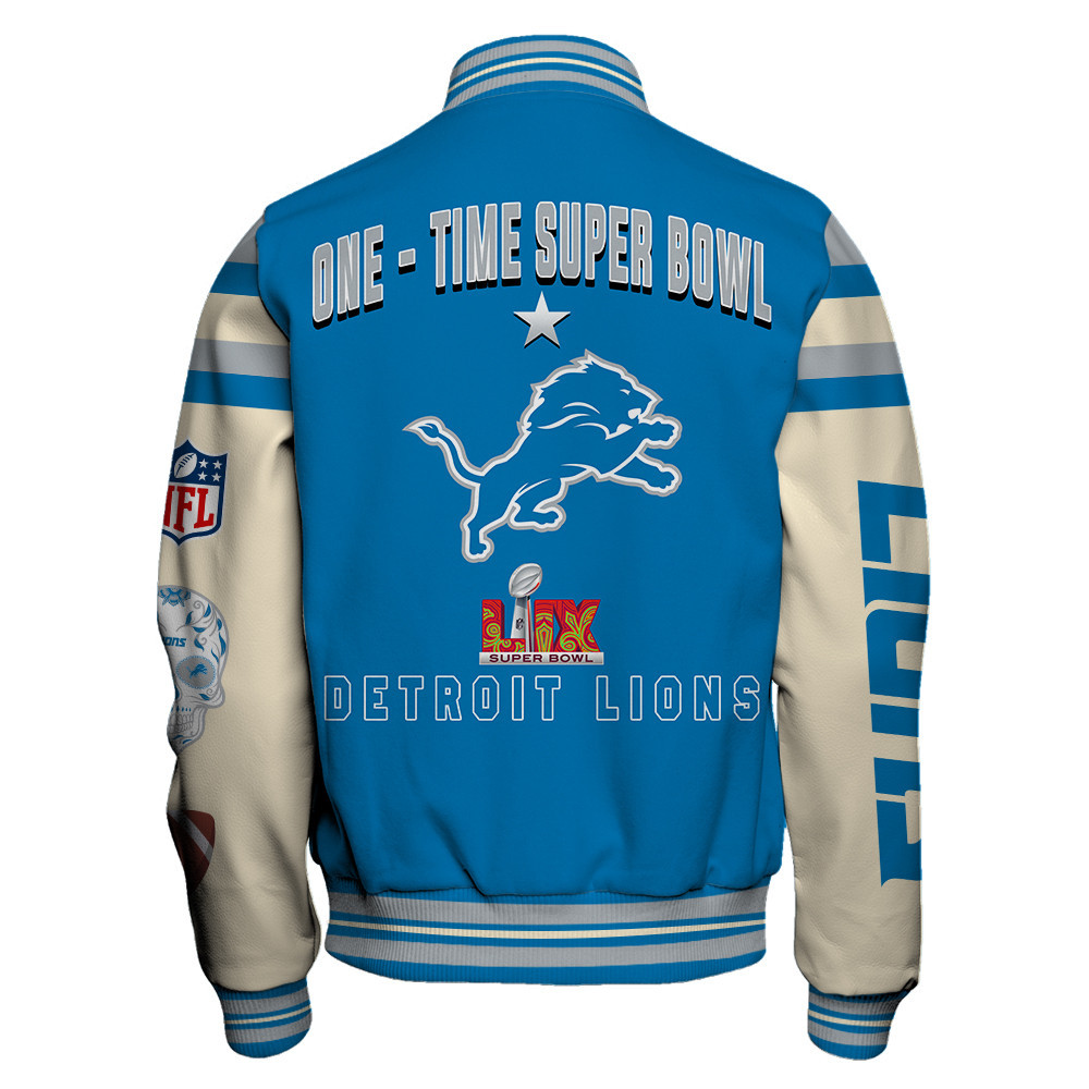 Detroit Lions Super Bowl Champions The Nightmare Of Every Opponent Varsity Jacket - Famjoys Detroit Lions Super Bowl Champions The Nightmare Of Every Opponent Varsity Jacket - Famjoys