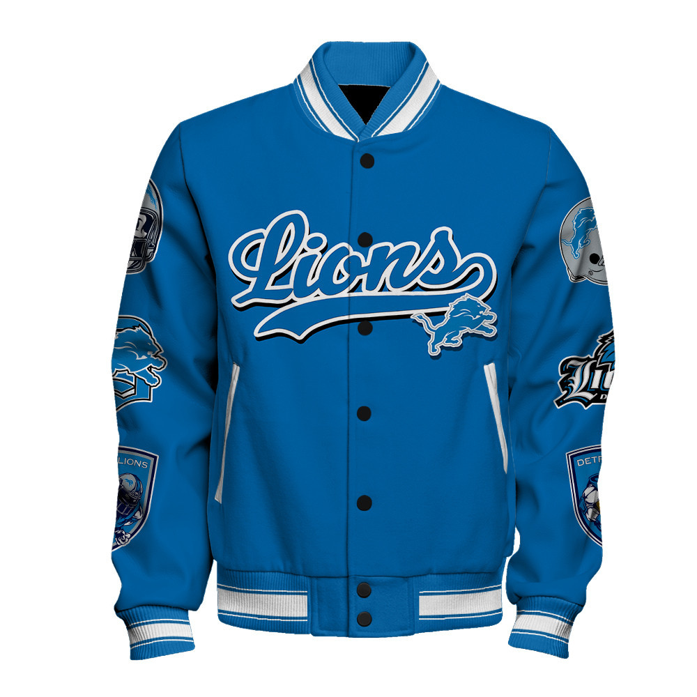 Detroit Lions Super Bowl LIX Celebrate The Champions Varsity Jacket - Famjoys Detroit Lions Super Bowl LIX Celebrate The Champions Varsity Jacket - Famjoys