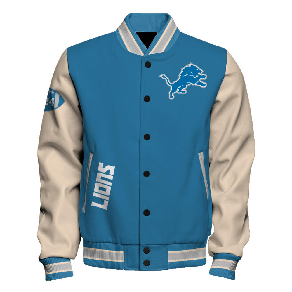 Detroit Lions Super Bowl LIX Champions Where Champions Are Made Varsity Jacket - Famjoys Detroit Lions Super Bowl LIX Champions Where Champions Are Made Varsity Jacket - Famjoys