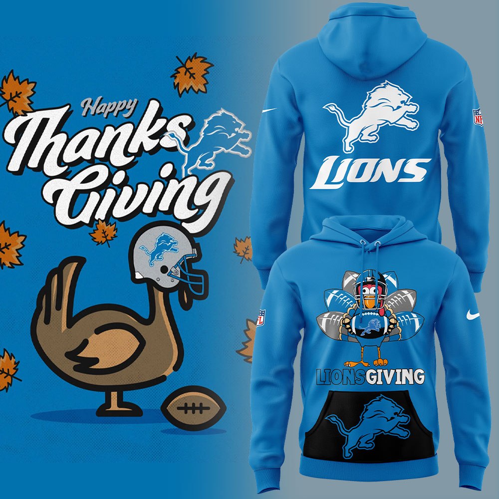Detroit Lions Thanksgiving Day Hoodie Set+NT14112410ID10DS11 - Famjoys Detroit Lions Thanksgiving Day Hoodie Set+NT14112410ID10DS11 - Famjoys