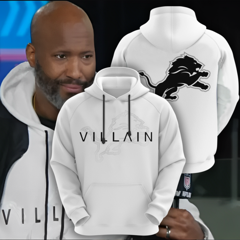 Detroit Lions VILLAIN Hoodie - Famjoys Detroit Lions VILLAIN Hoodie - Famjoys