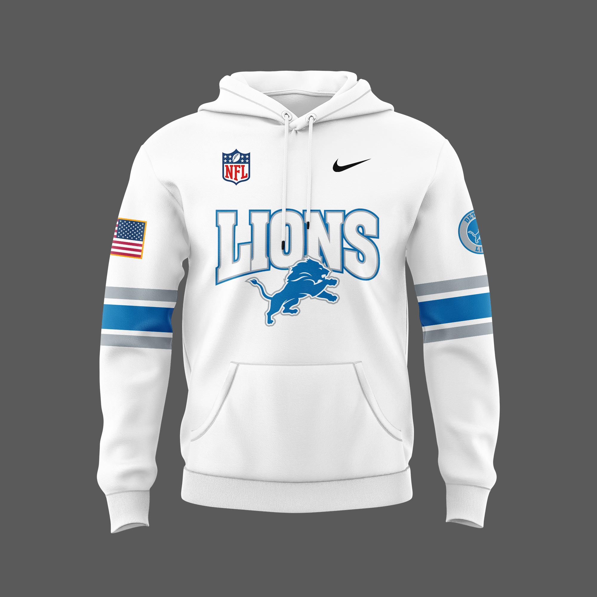 Detroit Lions x Firefighter Appreciation Night Premium Hoodie - Famjoys Detroit Lions x Firefighter Appreciation Night Premium Hoodie - Famjoys