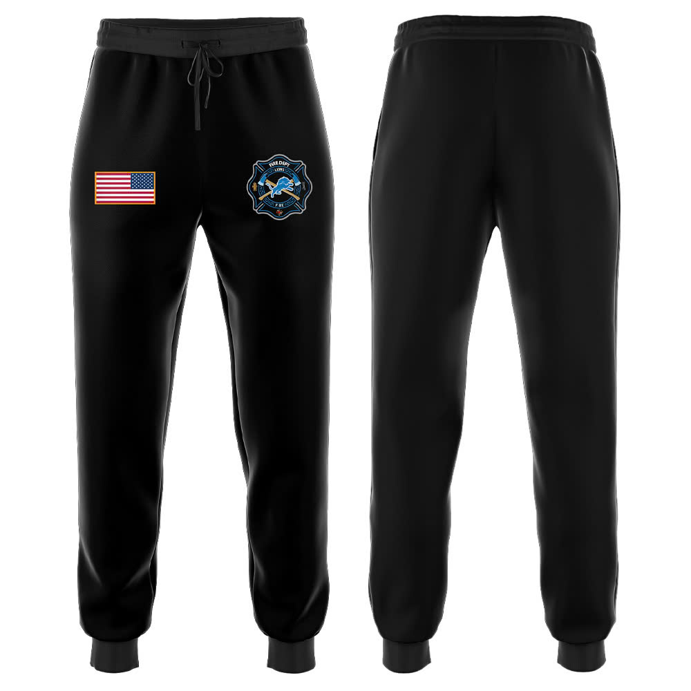 Detroit Lions x Firefighter Appreciation Night Premium Jogger - Famjoys Detroit Lions x Firefighter Appreciation Night Premium Jogger - Famjoys