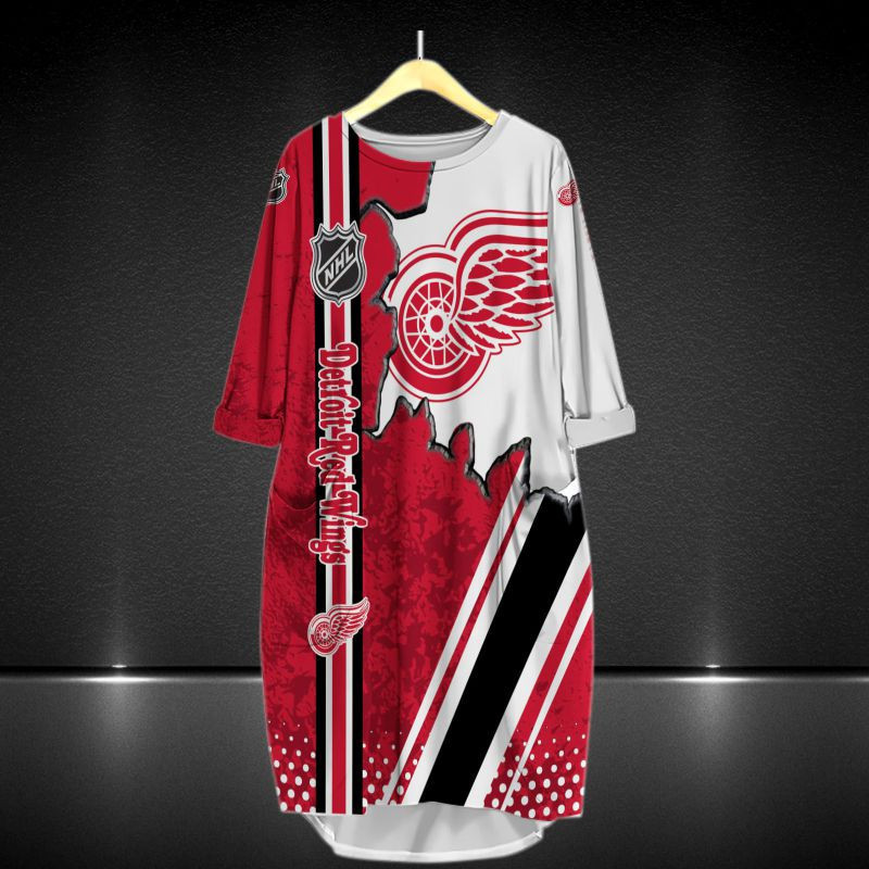 Detroit Red Wings All Over Print Caftan8600 - Famjoys Detroit Red Wings All Over Print Caftan8600 - Famjoys