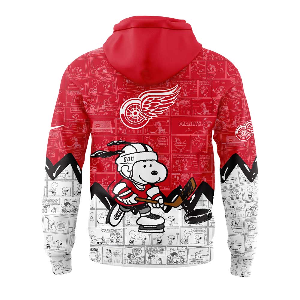Detroit Red Wings Anniversary of Hoodie - Famjoys Detroit Red Wings Anniversary of Hoodie - Famjoys
