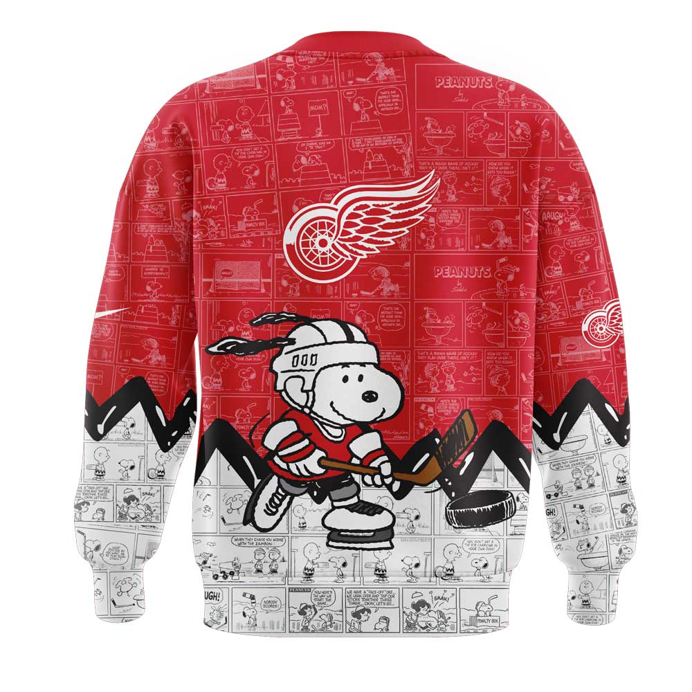 Detroit Red Wings Anniversary of Sweatshirt - Famjoys Detroit Red Wings Anniversary of Sweatshirt - Famjoys