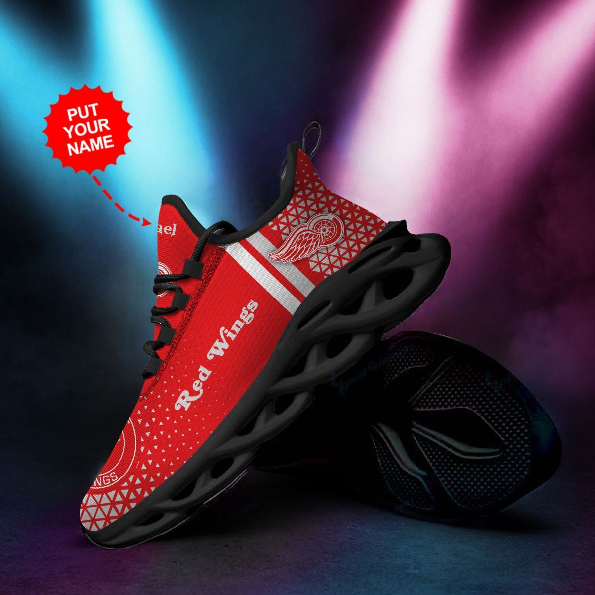 Detroit Red Wings Custom Personalized Max Soul Sneakers Shoes
