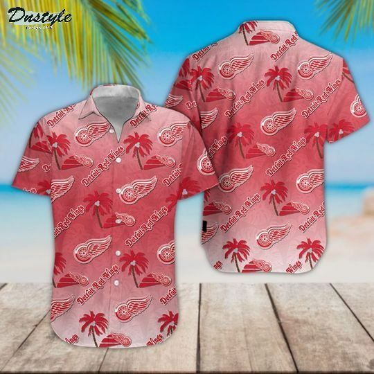Detroit Red Wings Hawaiian Shirt - Famjoys Detroit Red Wings Hawaiian Shirt - Famjoys