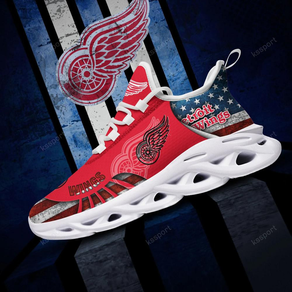 Detroit Red Wings Max Soul Clunky Shoes - Famjoys Detroit Red Wings Max Soul Clunky Shoes - Famjoys