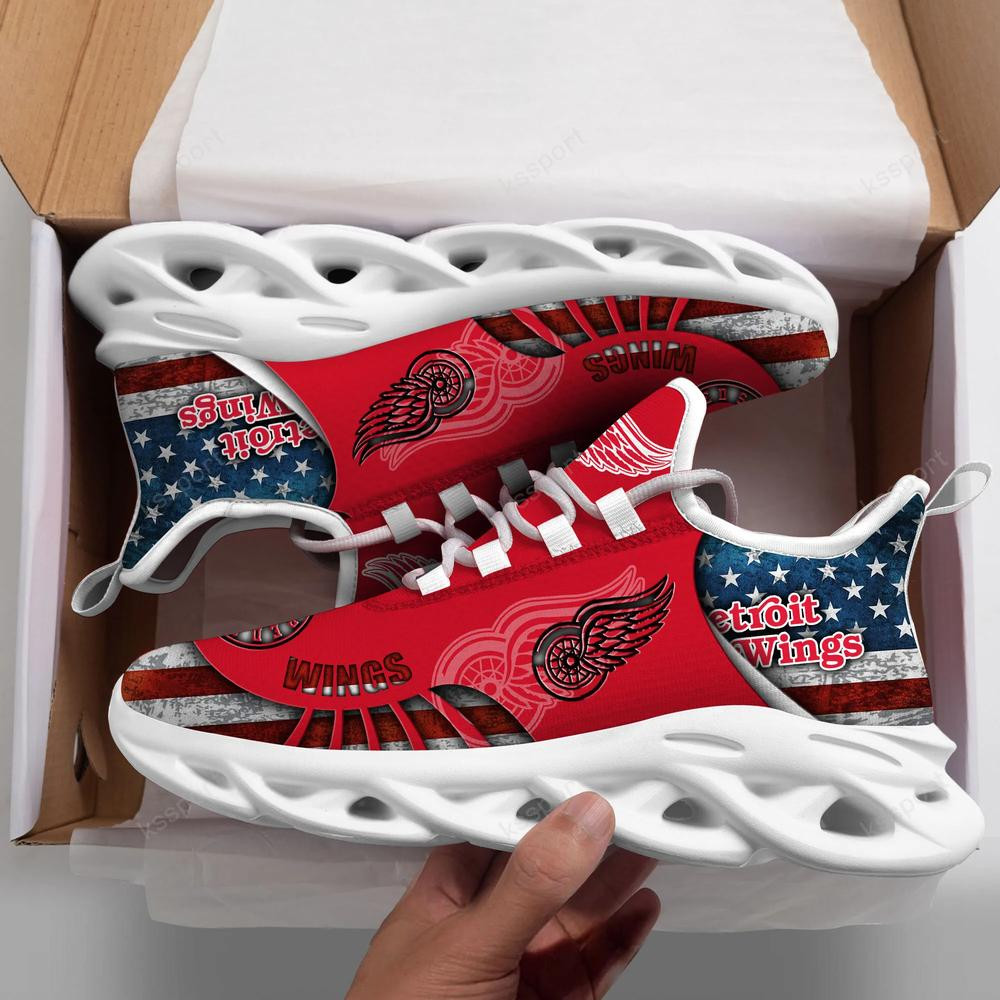 Detroit Red Wings Max Soul Clunky Shoes - Famjoys Detroit Red Wings Max Soul Clunky Shoes - Famjoys
