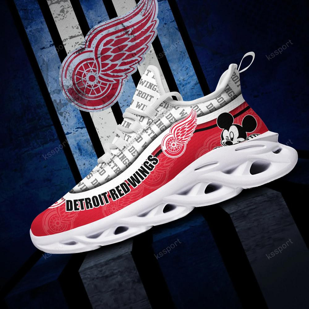Detroit Red Wings Max Soul Clunky Sneakers - Famjoys Detroit Red Wings Max Soul Clunky Sneakers - Famjoys