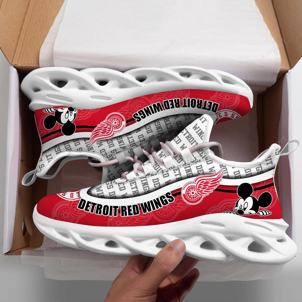 Detroit Red Wings Max Soul Clunky Sneakers - Famjoys Detroit Red Wings Max Soul Clunky Sneakers - Famjoys
