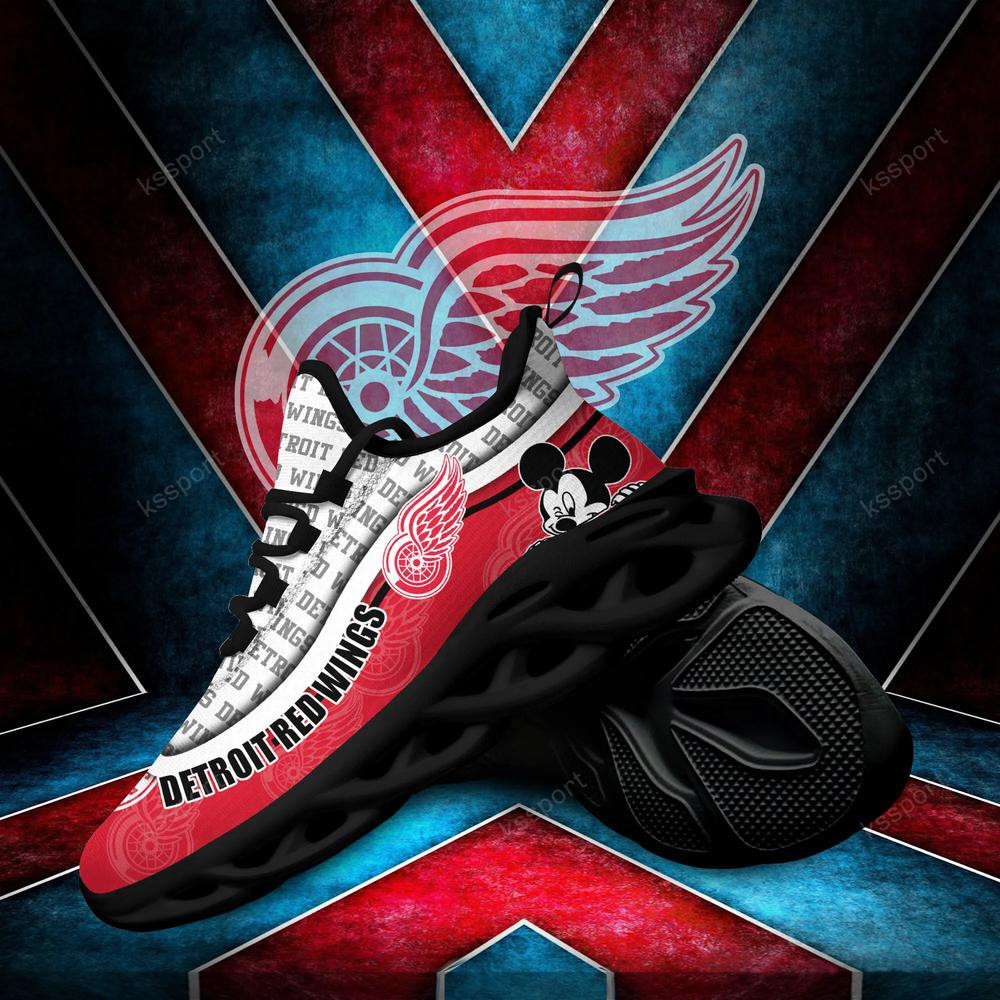 Detroit Red Wings Max Soul Clunky Sneakers - Famjoys Detroit Red Wings Max Soul Clunky Sneakers - Famjoys