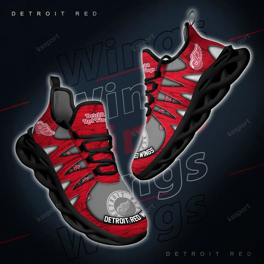 Detroit Red Wings Max Soul Shoes, Running Sneakers - Famjoys Detroit Red Wings Max Soul Shoes, Running Sneakers - Famjoys