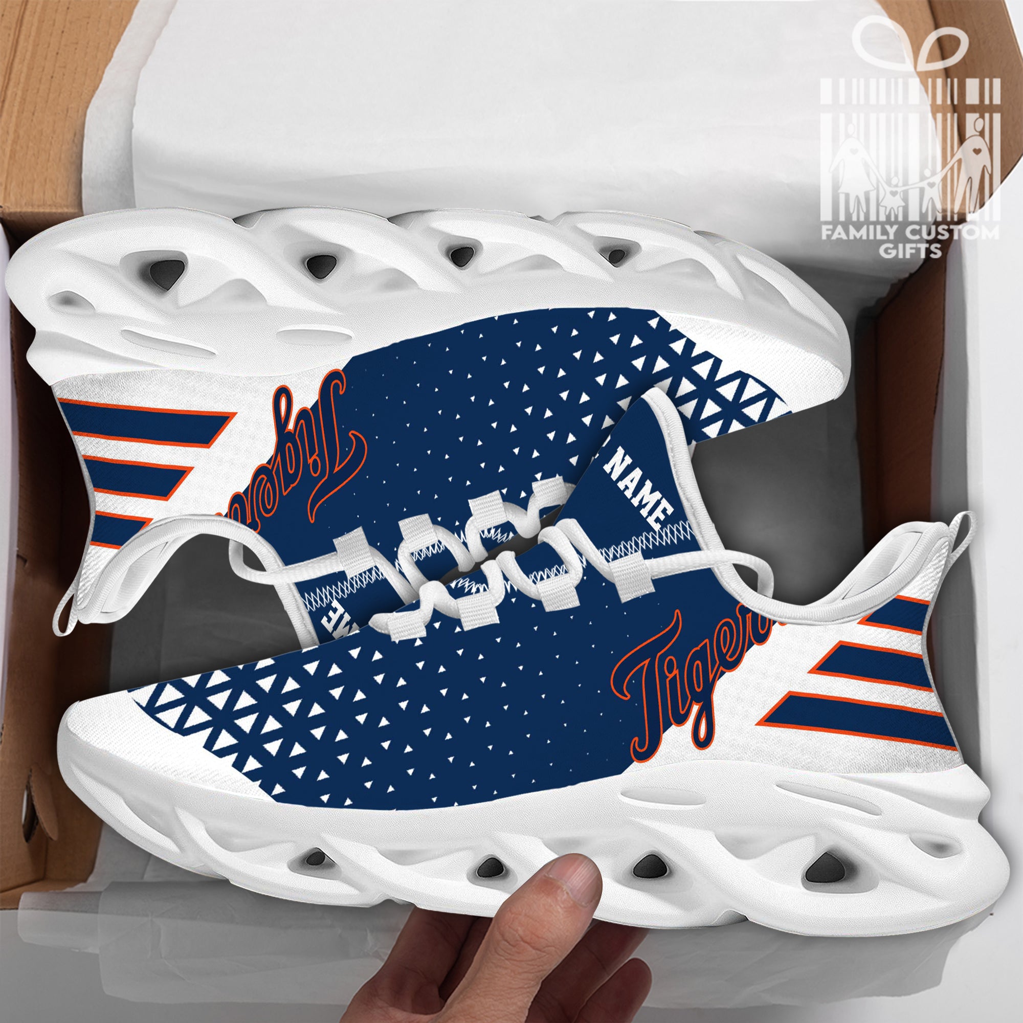 Detroit Tigers Custom Baseball Personalized Max Soul Sneakers Running Sport Shoes for Men Women - Famjoys Detroit Tigers Custom Baseball Personalized Max Soul Sneakers Running Sport Shoes for Men Women - Famjoys