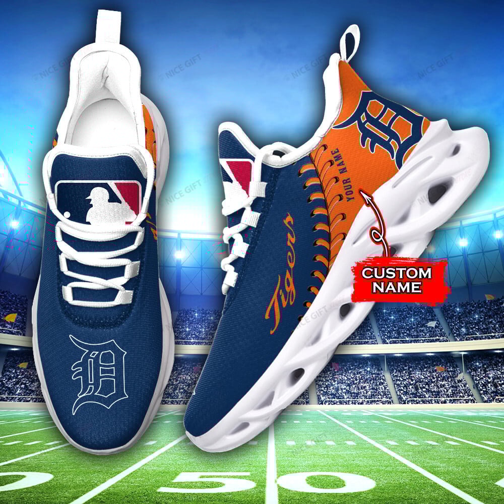Detroit Tigers Custom Name Max Soul Shoes MSS-Y2A9 - Famjoys Detroit Tigers Custom Name Max Soul Shoes MSS-Y2A9 - Famjoys