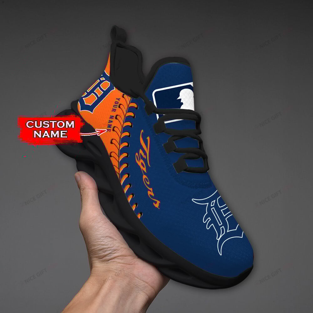 Detroit Tigers Custom Name Max Soul Shoes MSS-Y2A9 - Famjoys Detroit Tigers Custom Name Max Soul Shoes MSS-Y2A9 - Famjoys