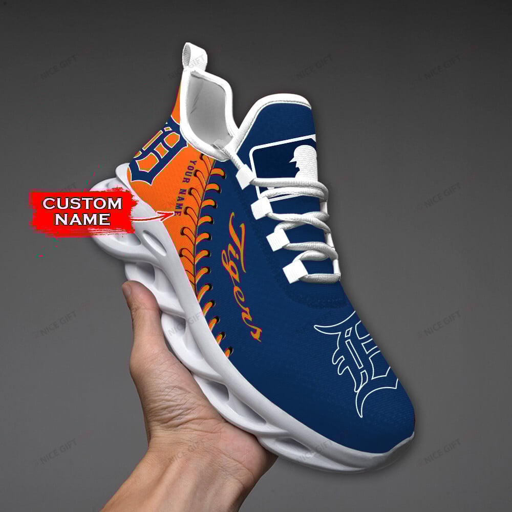 Detroit Tigers Custom Name Max Soul Shoes MSS-Y2A9 - Famjoys Detroit Tigers Custom Name Max Soul Shoes MSS-Y2A9 - Famjoys