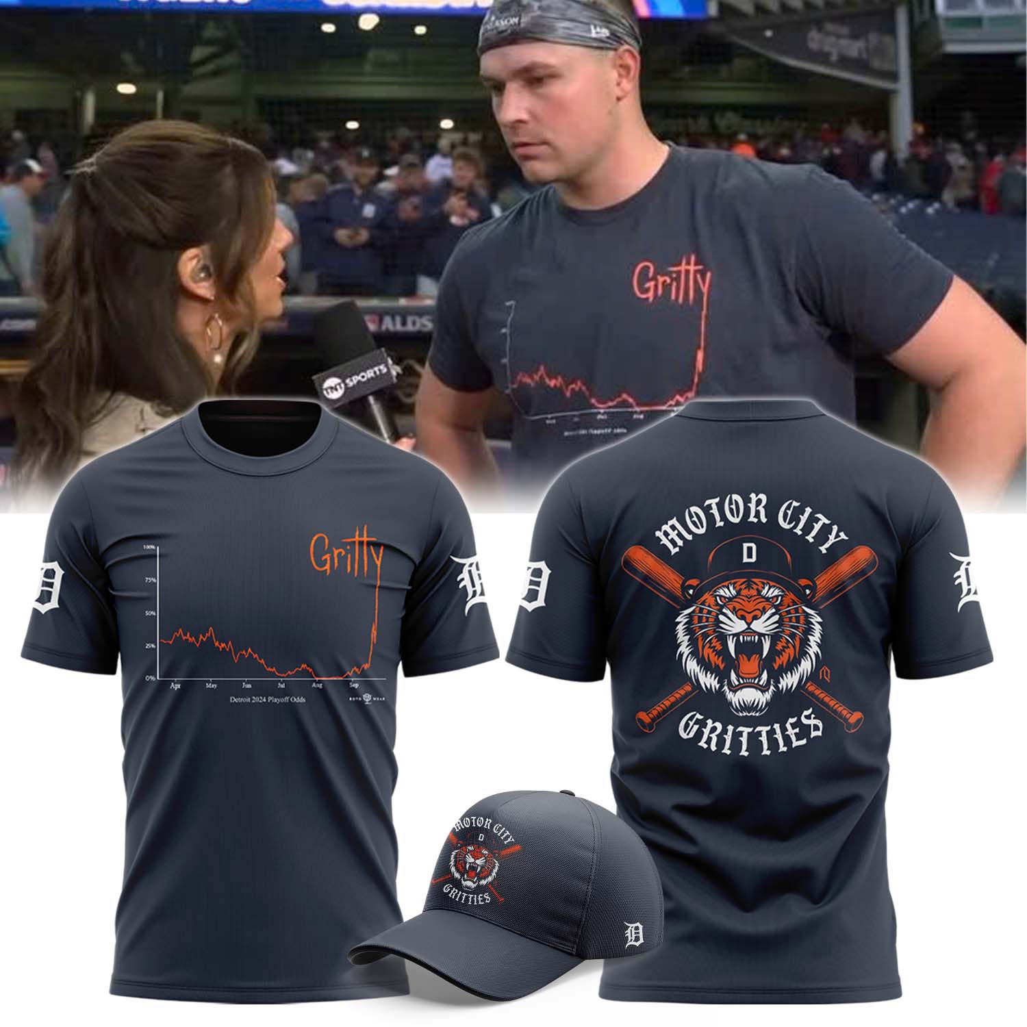 Detroit Tigers Gritty Shirt - Famjoys Detroit Tigers Gritty Shirt - Famjoys