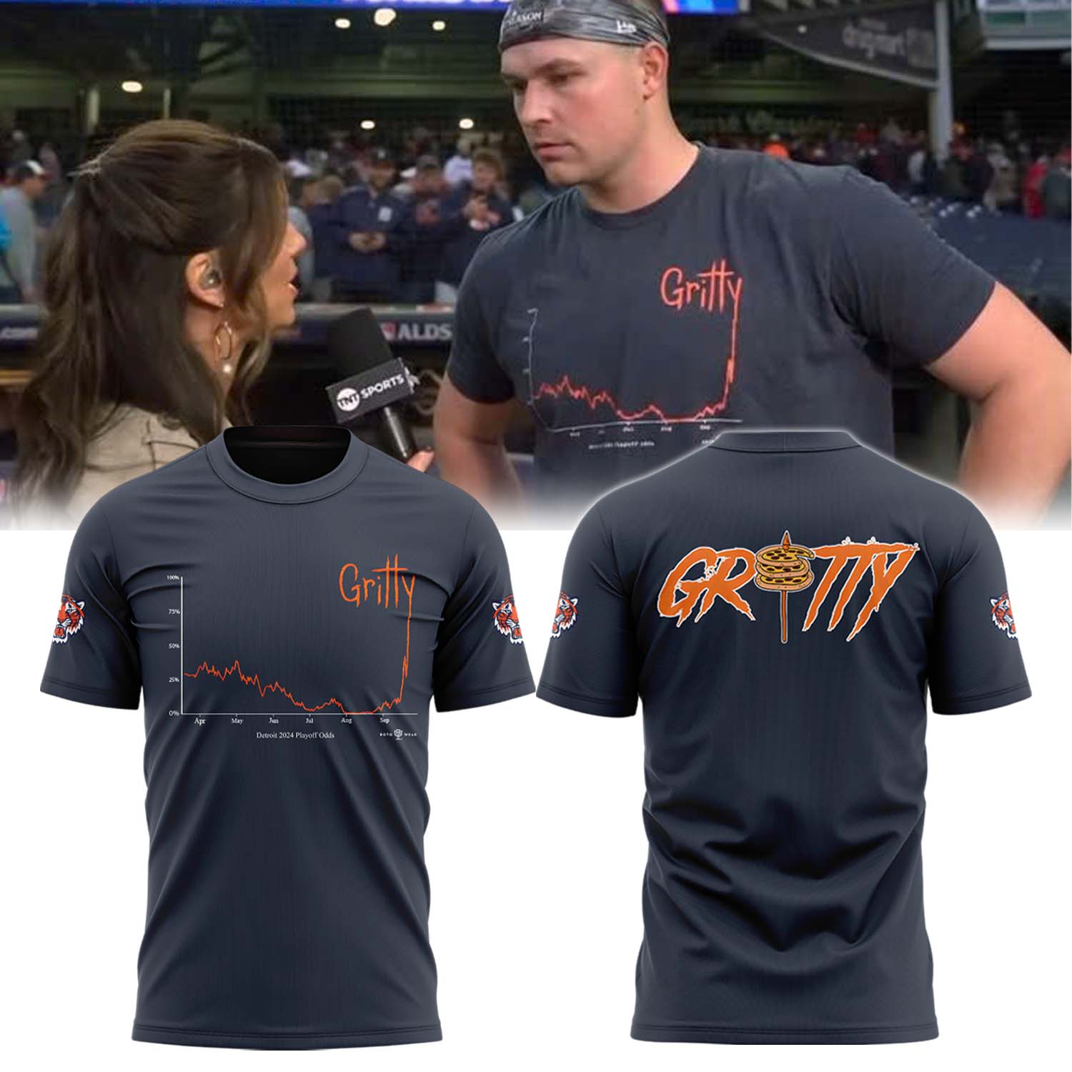 Detroit Tigers Gritty Shirt - Famjoys Detroit Tigers Gritty Shirt - Famjoys