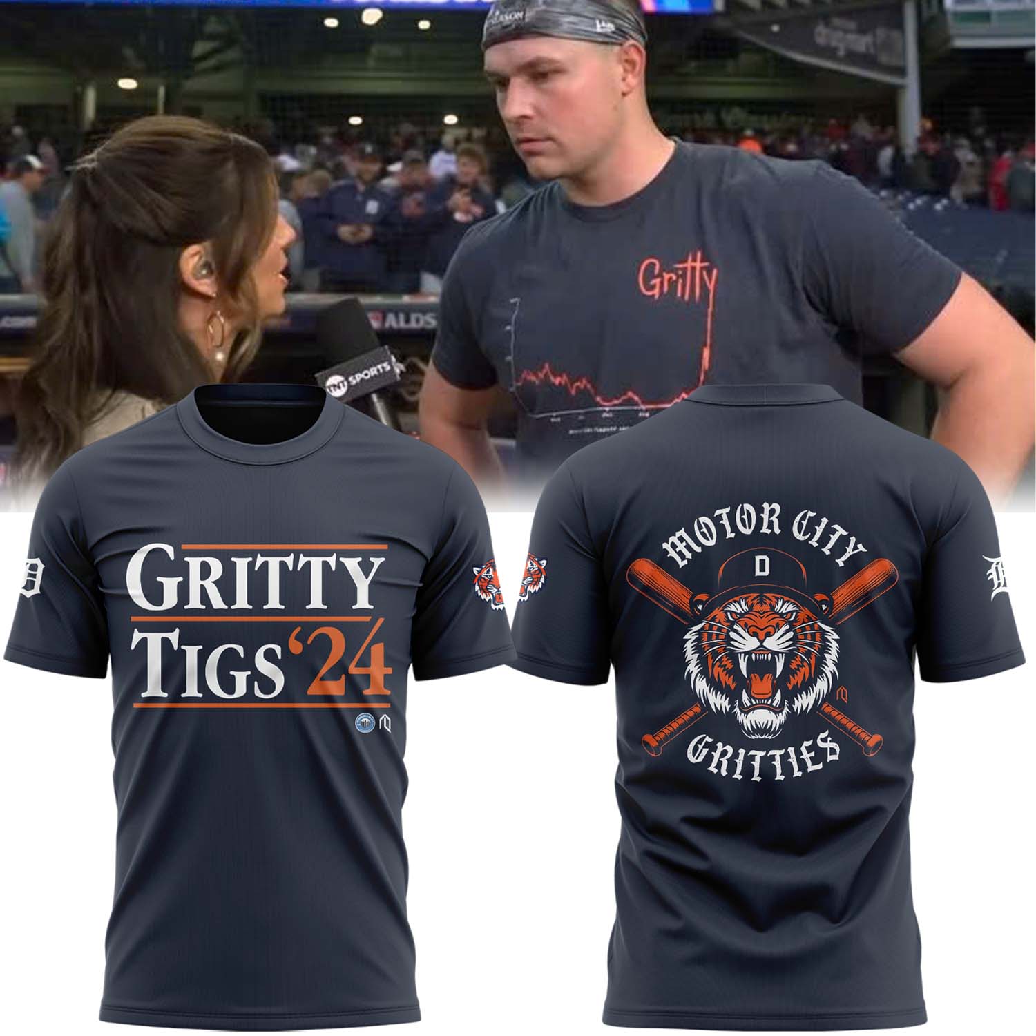 Detroit Tigers Gritty Shirt - Famjoys Detroit Tigers Gritty Shirt - Famjoys