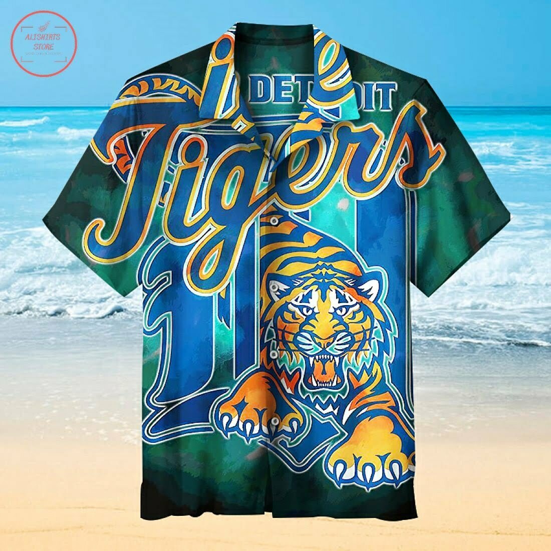 Detroit Tigers Hawaiian Shirt - Famjoys Detroit Tigers Hawaiian Shirt - Famjoys