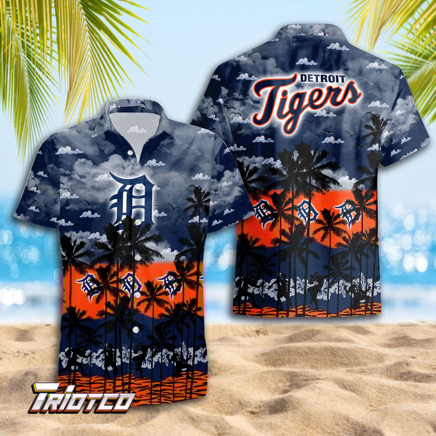 Detroit Tigers Hawaiian Shirt Trending Summer - Famjoys Detroit Tigers Hawaiian Shirt Trending Summer - Famjoys