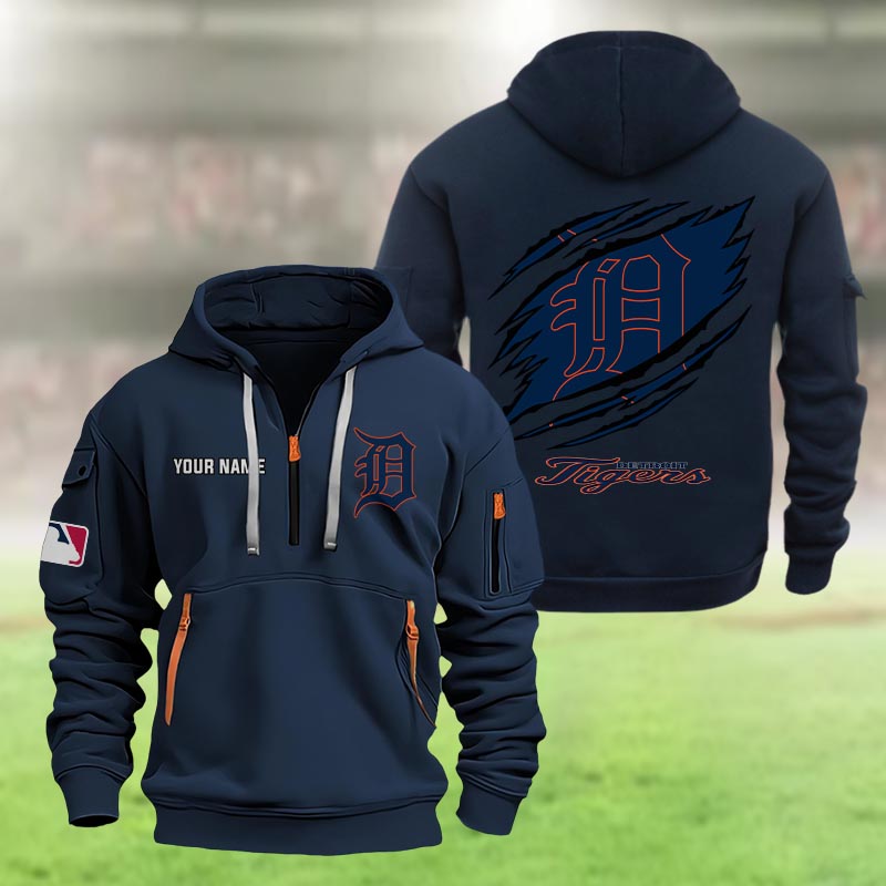 Detroit Tigers Heavy Hoodie - Famjoys Detroit Tigers Heavy Hoodie - Famjoys