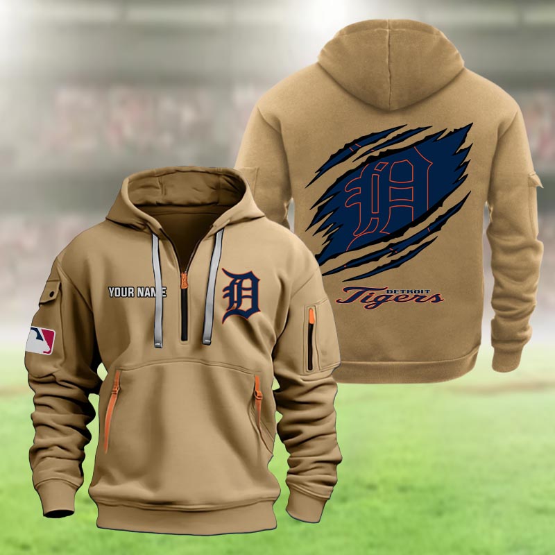 Detroit Tigers Heavy Hoodie - Famjoys Detroit Tigers Heavy Hoodie - Famjoys