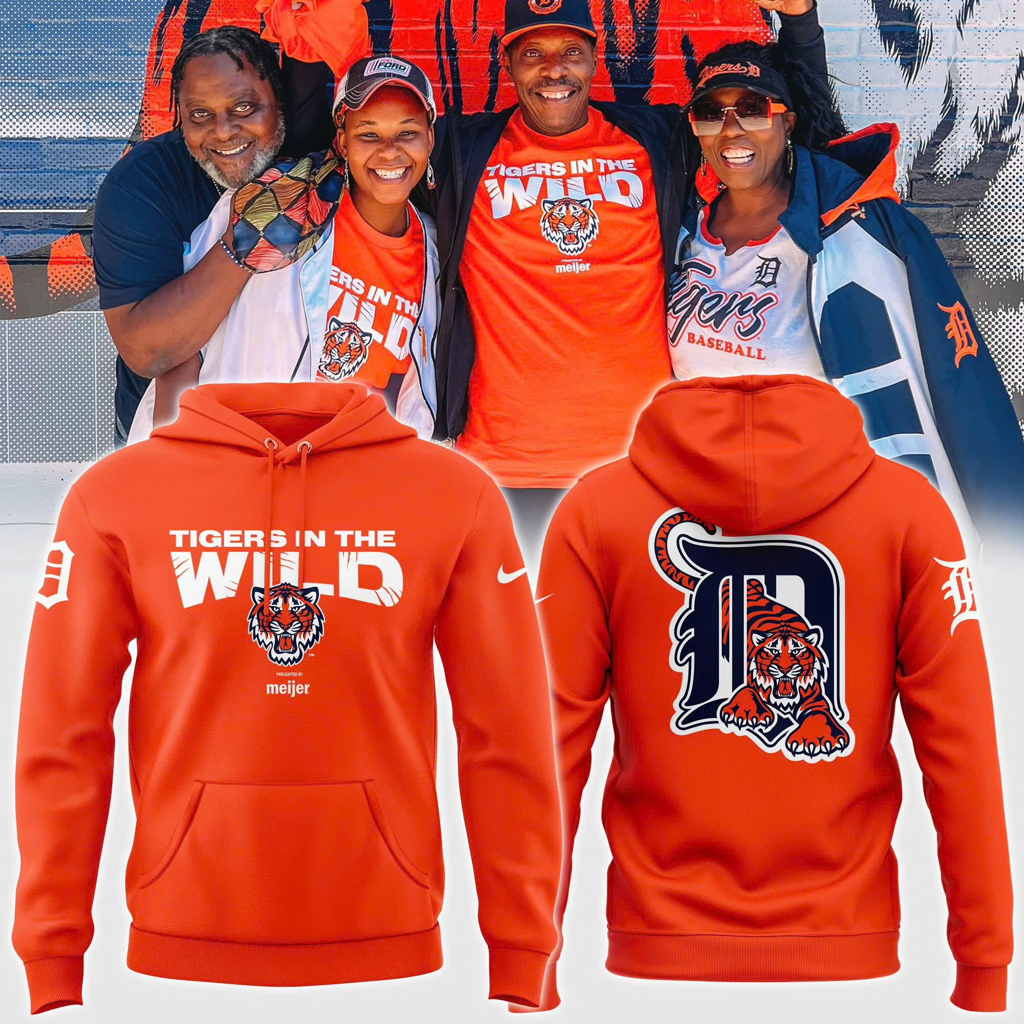 Detroit Tigers In The Wild Hoodie - Famjoys Detroit Tigers In The Wild Hoodie - Famjoys