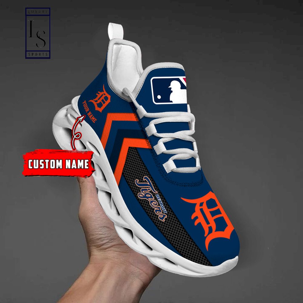 Detroit Tigers Personalized Max Soul Shoes - Famjoys Detroit Tigers Personalized Max Soul Shoes - Famjoys