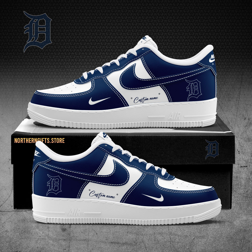 Detroit Tigers Sneakers Custom Name For Fans-SP05042410ID10DS10 - Famjoys Detroit Tigers Sneakers Custom Name For Fans-SP05042410ID10DS10 - Famjoys