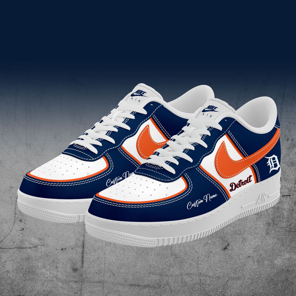 Detroit Tigers Sneakers Custom Name For Fans-SP21042401ID10DS10 - Famjoys Detroit Tigers Sneakers Custom Name For Fans-SP21042401ID10DS10 - Famjoys