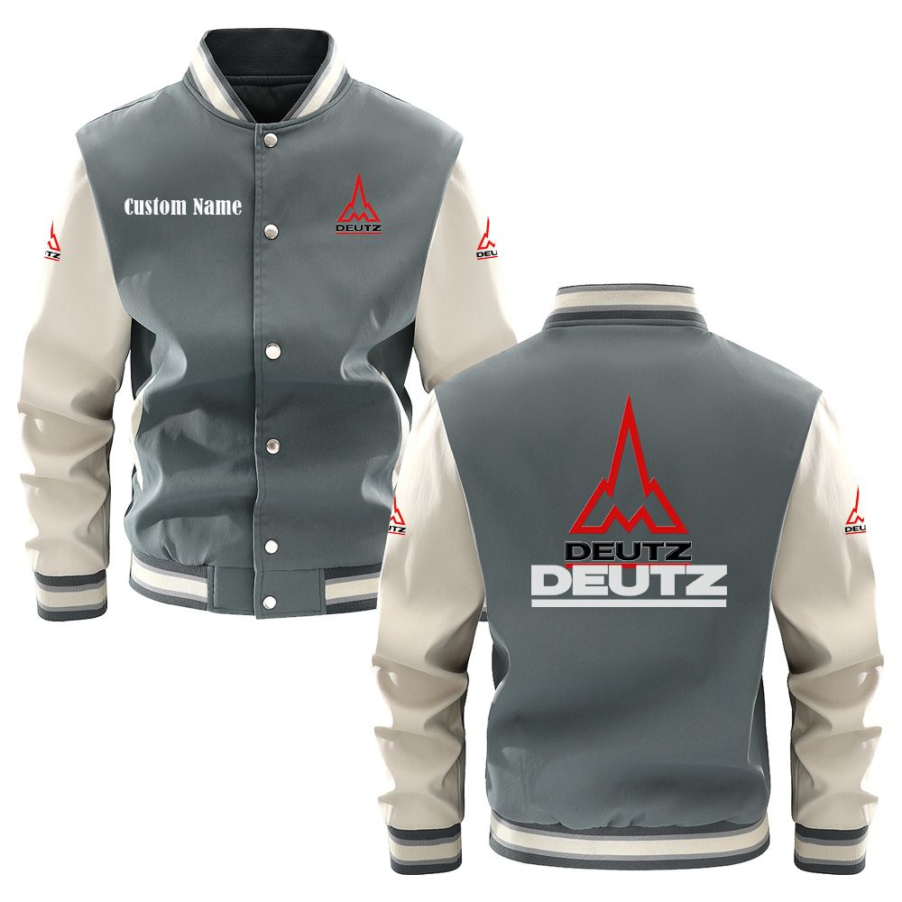 Deutz Varsity Jacket, Baseball jacket, Letterman Jacket Customize Name, Multicolor - Famjoys Deutz Varsity Jacket, Baseball jacket, Letterman Jacket Customize Name, Multicolor - Famjoys