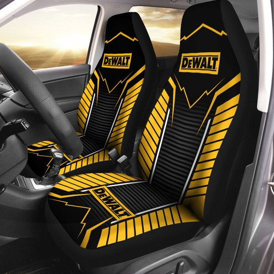 Dewalt Art Heavy Equipment Mechanic Brand Logo Car Seat Cover