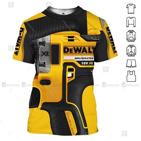 Dewalt Beautiful Tools 3D All Over Printed T-Shirt Ver 58 - Famjoys Dewalt Beautiful Tools 3D All Over Printed T-Shirt Ver 58 - Famjoys