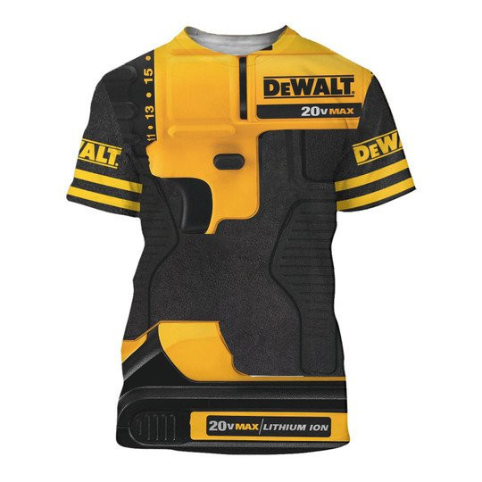 Dewalt Beautiful Tools 3D All Over Printed T-Shirt Ver14 - Famjoys Dewalt Beautiful Tools 3D All Over Printed T-Shirt Ver14 - Famjoys