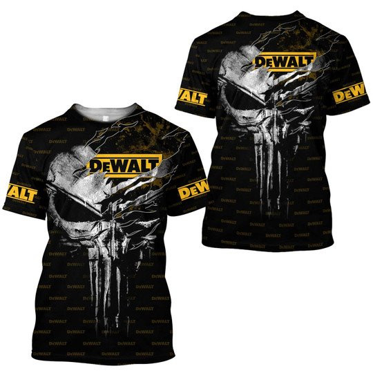 Dewalt Cool Skull Art Brand Logo Heavy Tool Clothes 3D Printing Ver8 - Famjoys Dewalt Cool Skull Art Brand Logo Heavy Tool Clothes 3D Printing Ver8 - Famjoys