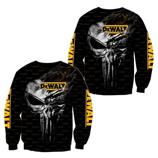 Dewalt Cool Skull Art Brand Logo Heavy Tool Clothes 3D Printing Ver8 - Famjoys Dewalt Cool Skull Art Brand Logo Heavy Tool Clothes 3D Printing Ver8 - Famjoys