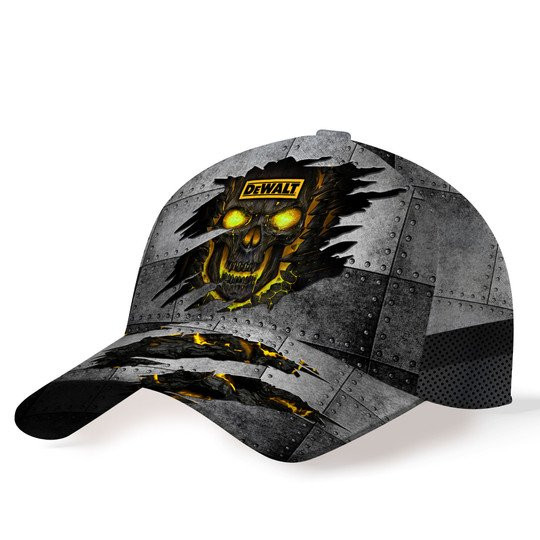 Dewalt Heavy Tool Art Monster Skull Logo Printed Hat - Famjoys Dewalt Heavy Tool Art Monster Skull Logo Printed Hat - Famjoys