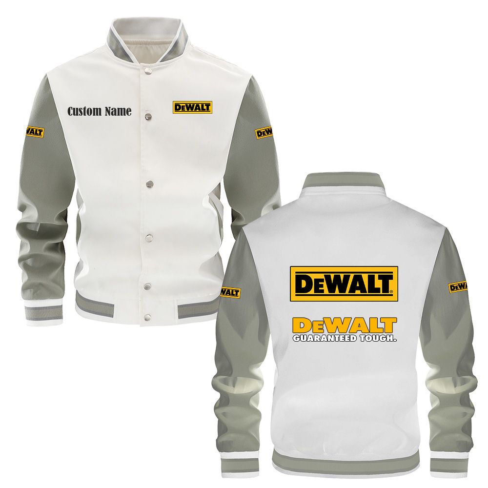 DeWalt Varsity Jacket, Baseball jacket, Letterman Jacket Customize Name, Multicolor - Famjoys DeWalt Varsity Jacket, Baseball jacket, Letterman Jacket Customize Name, Multicolor - Famjoys