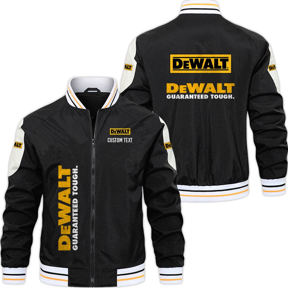 DeWalt Varsity Jacket, Zipper Jackets Customize Name - Famjoys DeWalt Varsity Jacket, Zipper Jackets Customize Name - Famjoys