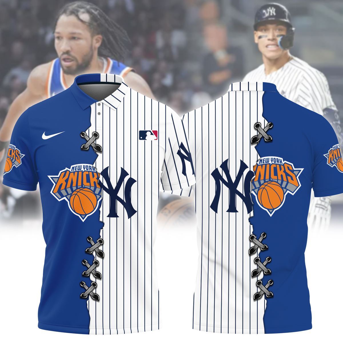 DHFLPC1121 New York Knicks vs New york yankees Hoodie Set - Famjoys DHFLPC1121 New York Knicks vs New york yankees Hoodie Set - Famjoys