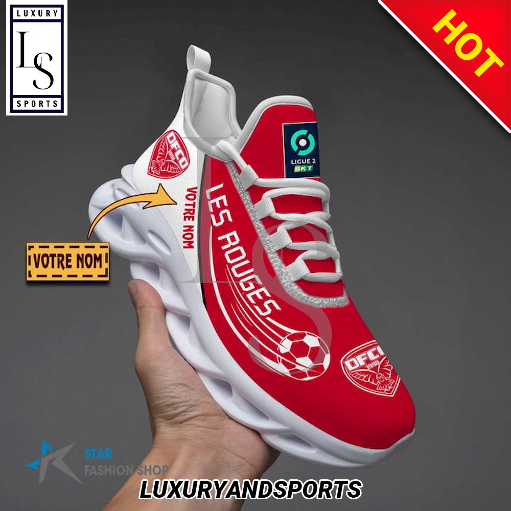 Dijon FCO Ligue 2 Custom Name Max Soul Shoes - Famjoys Dijon FCO Ligue 2 Custom Name Max Soul Shoes - Famjoys