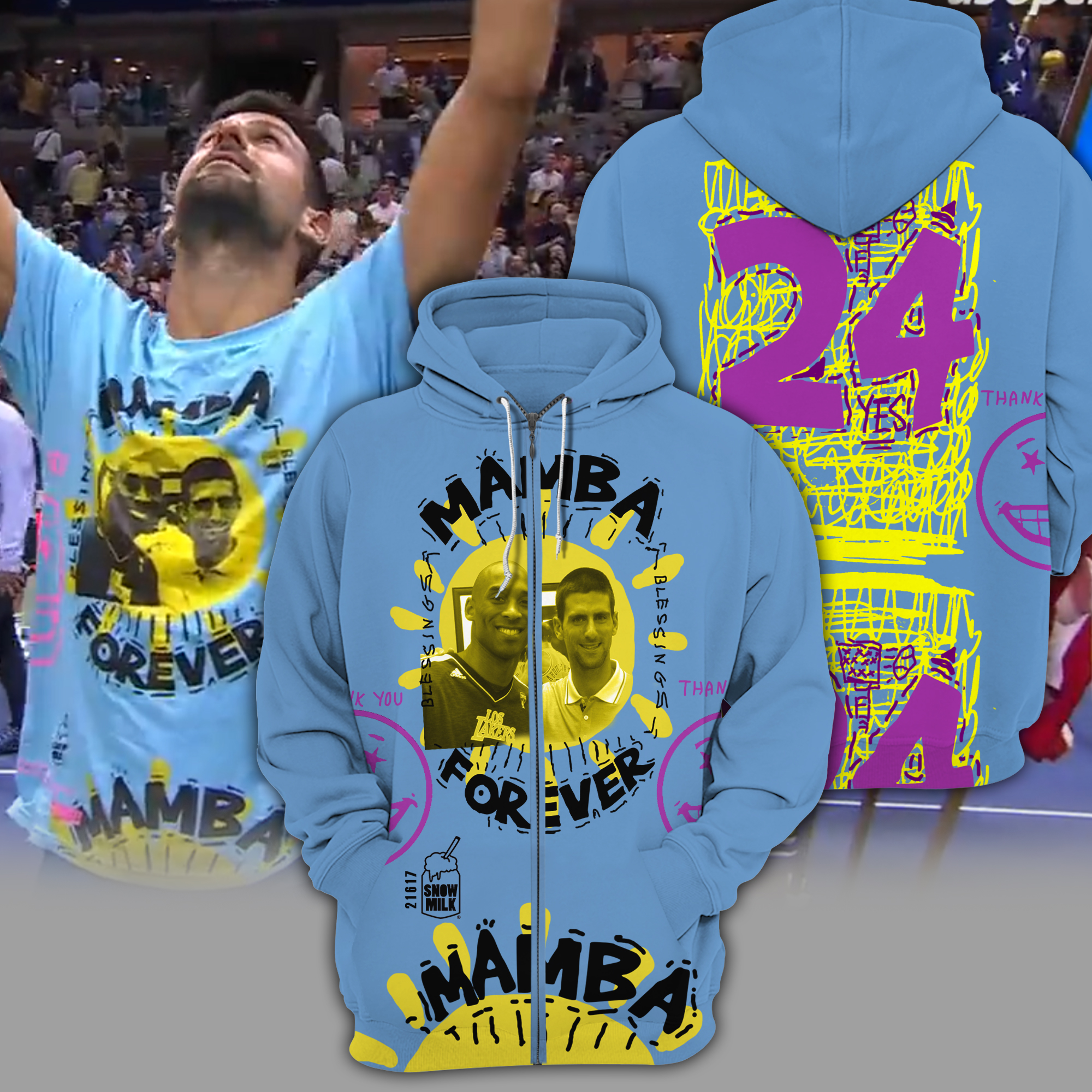 Djokovic Mamba T-Shirt - Famjoys Djokovic Mamba T-Shirt - Famjoys