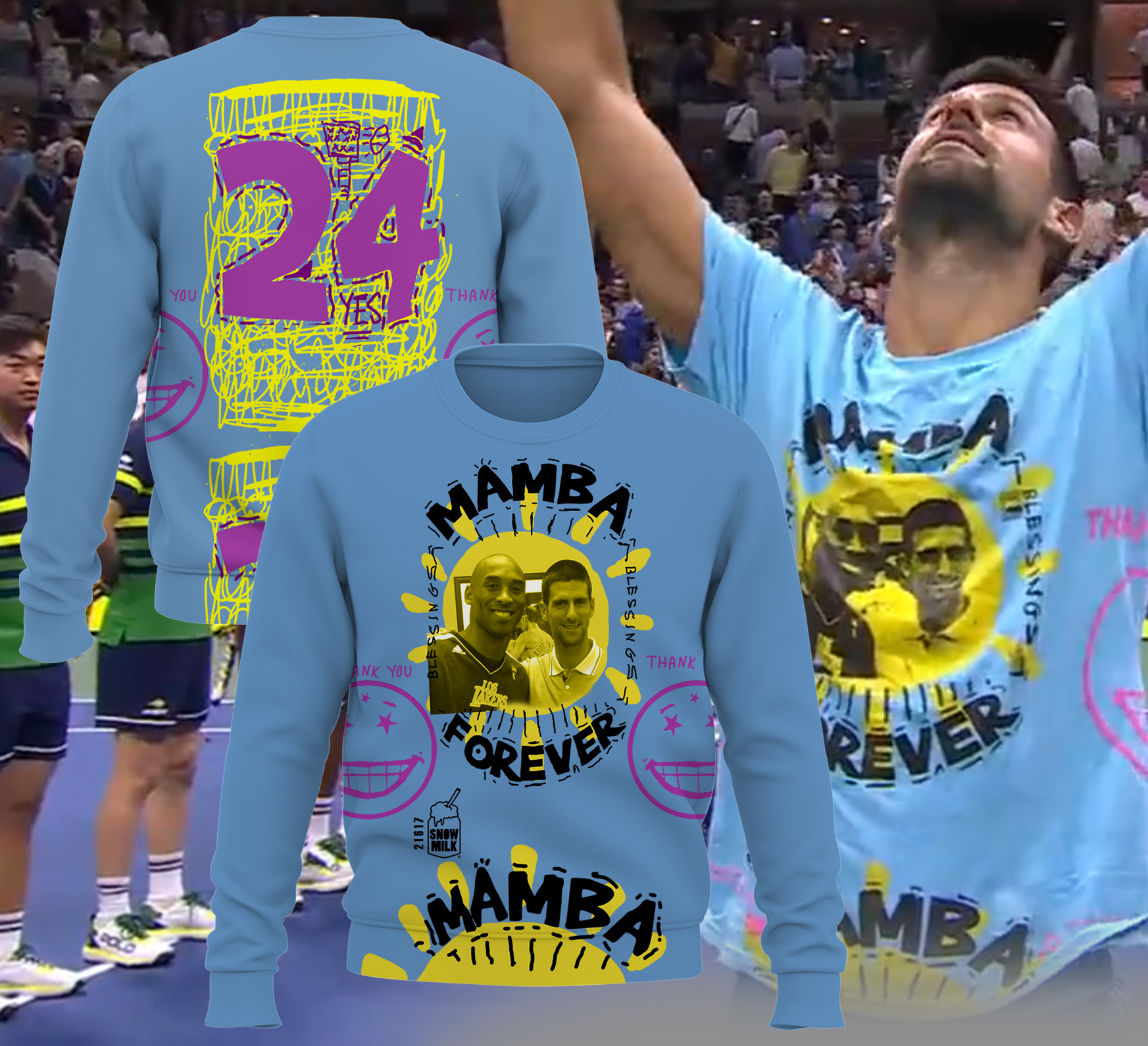 Djokovic Mamba T-Shirt - Famjoys Djokovic Mamba T-Shirt - Famjoys