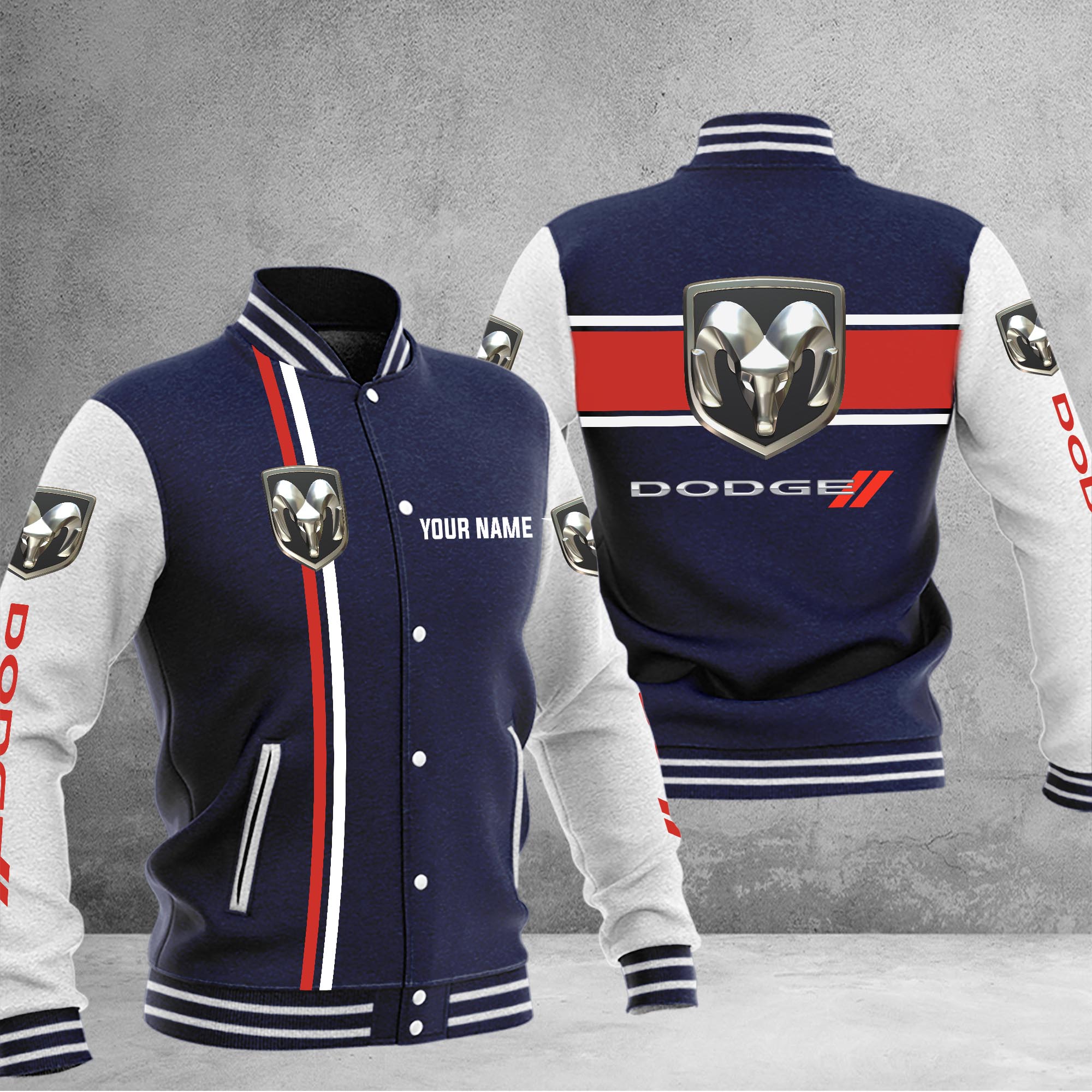 Dodge Baseball Jacket - Famjoys Dodge Baseball Jacket - Famjoys