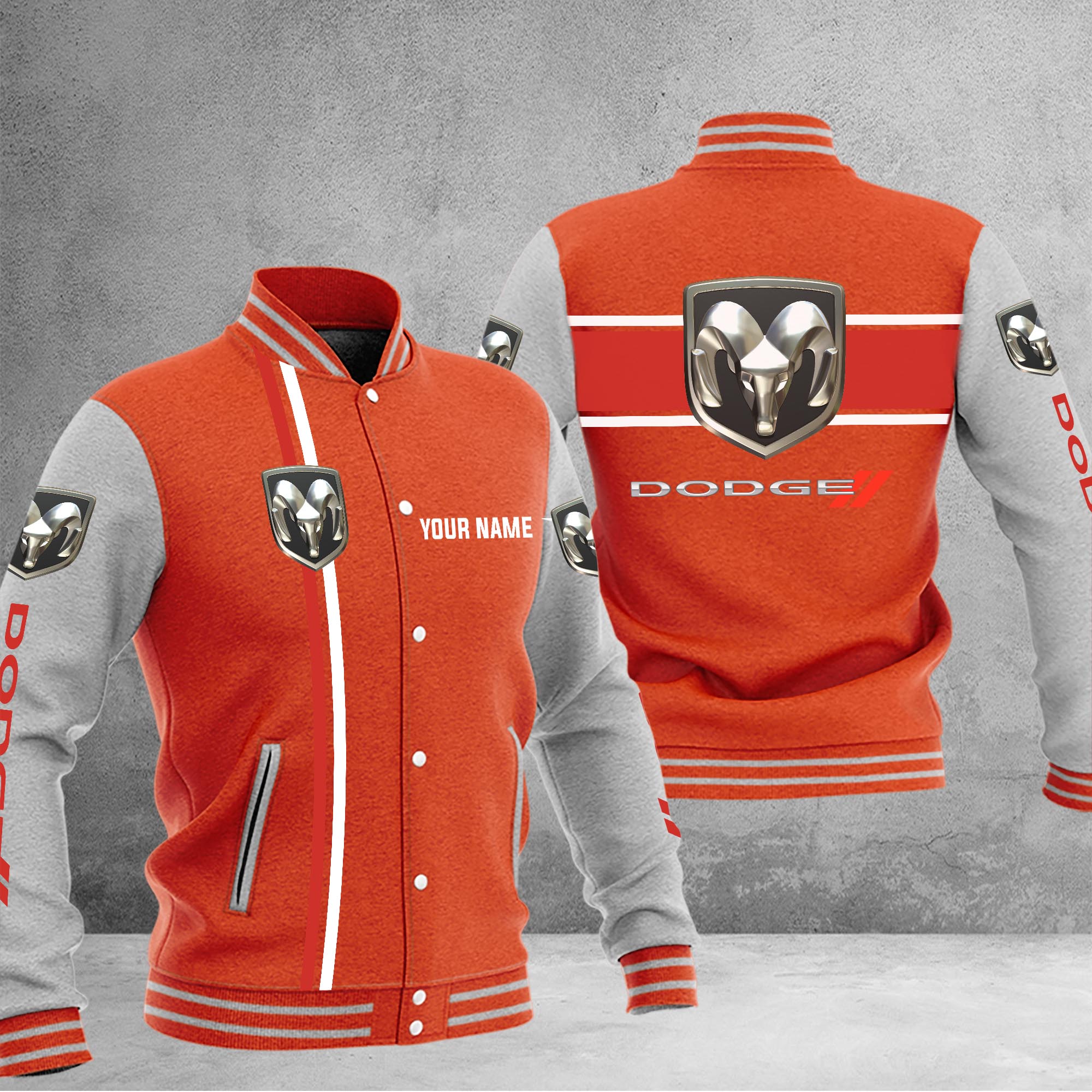 Dodge Baseball Jacket - Famjoys Dodge Baseball Jacket - Famjoys