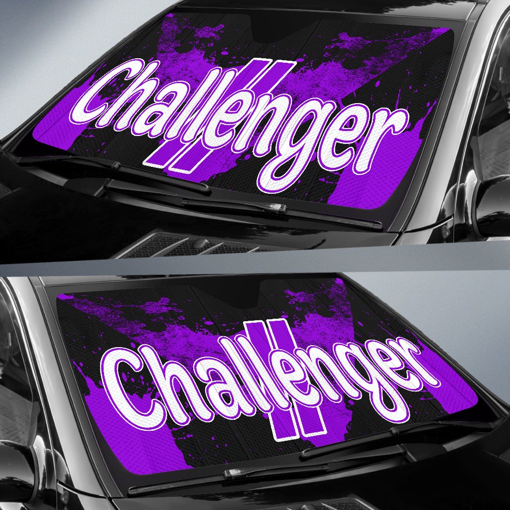 Dodge Challenger Windshield Sun Shade Purple - Famjoys Dodge Challenger Windshield Sun Shade Purple - Famjoys